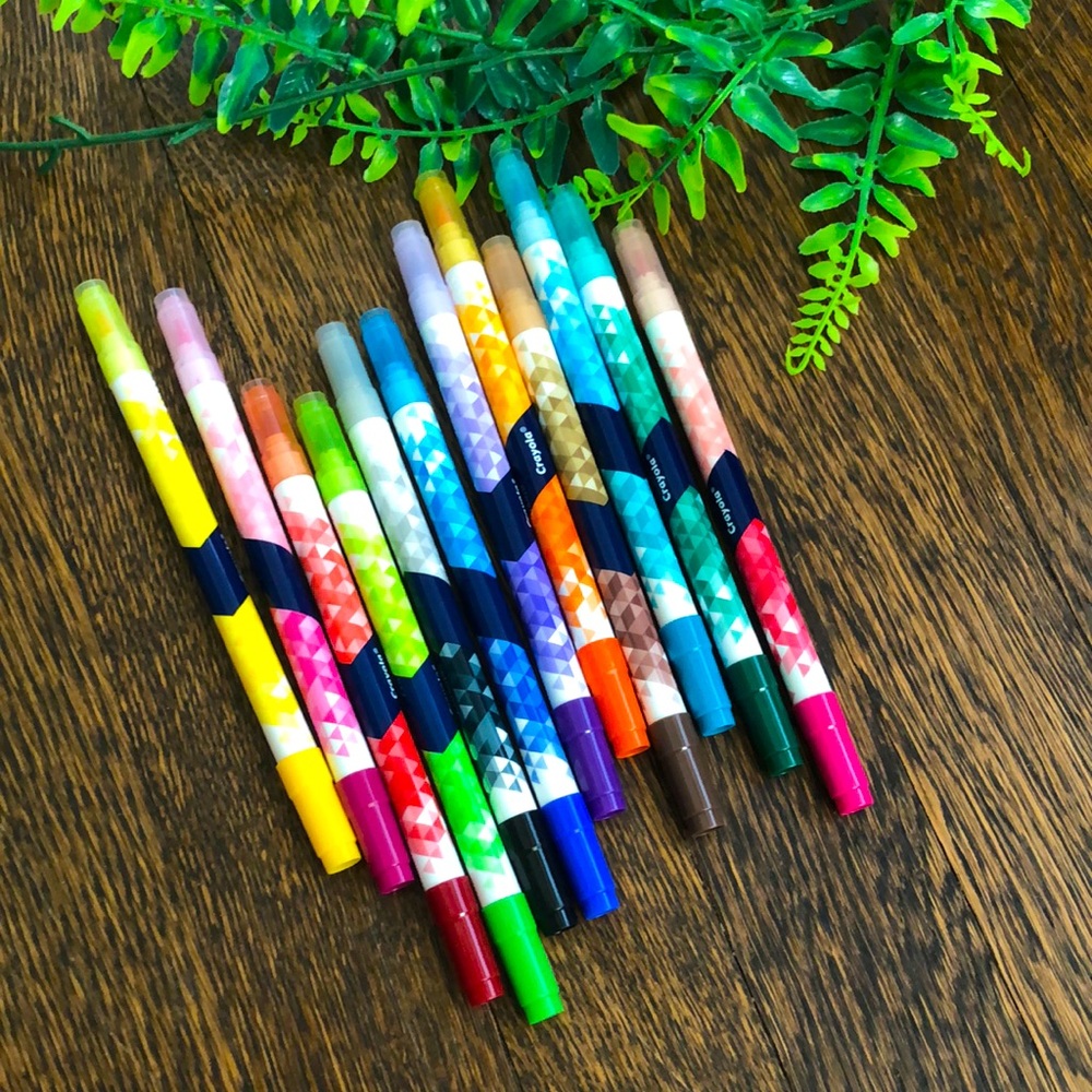 Colorful CRAYOLA Dual-Tip Markers Set [No Box!]